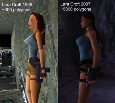 Lara Croft Polygones